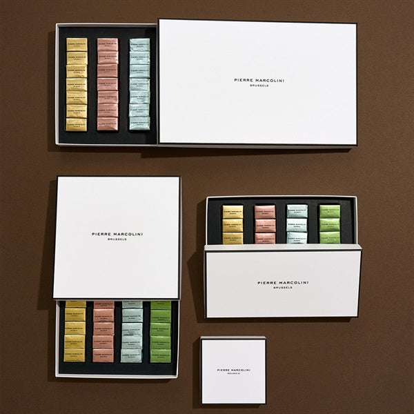 Pierre Marcolini ピエールマルコリーニ 16個入り×2セット プティ ビズー 16個入り|プラリネとノワゼットのアソート|ピエール